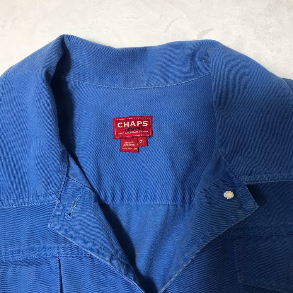 Chaps Blue Jean Jacket - Picture 2 of 8